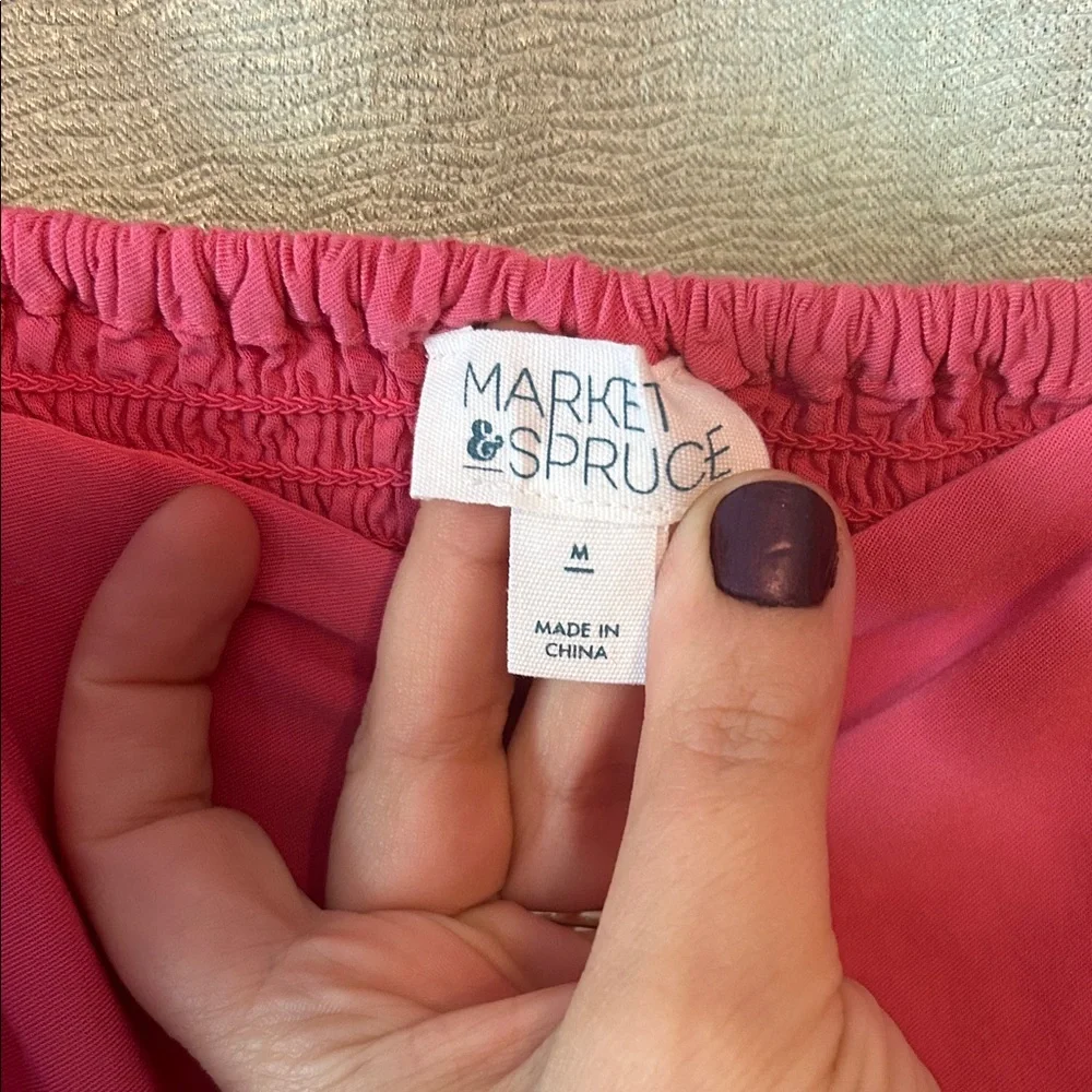 Market & Spruce Pink Ruffle Maxi Dress - Picture 2 of 3